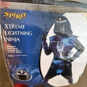 Spirit Xtreme Lightning Ninja Kids Costume - Blue and Black